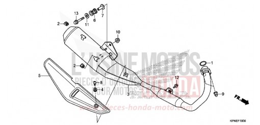 SILENCIEUX D'ECHAPPEMENT GLR1251WHF de 2015